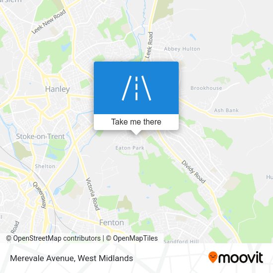 Merevale Avenue map