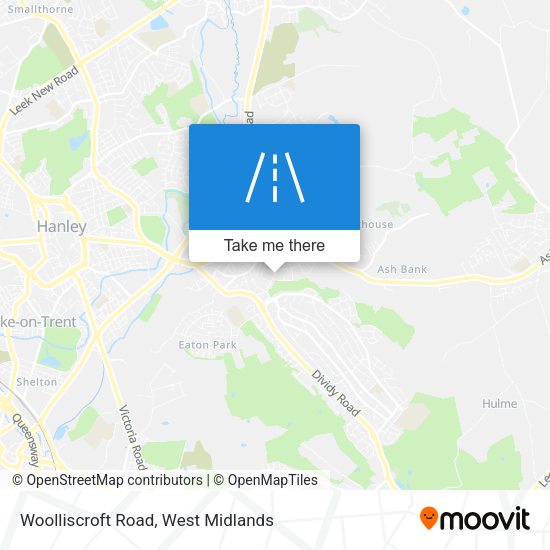 Woolliscroft Road map