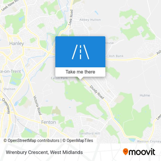 Wrenbury Crescent map