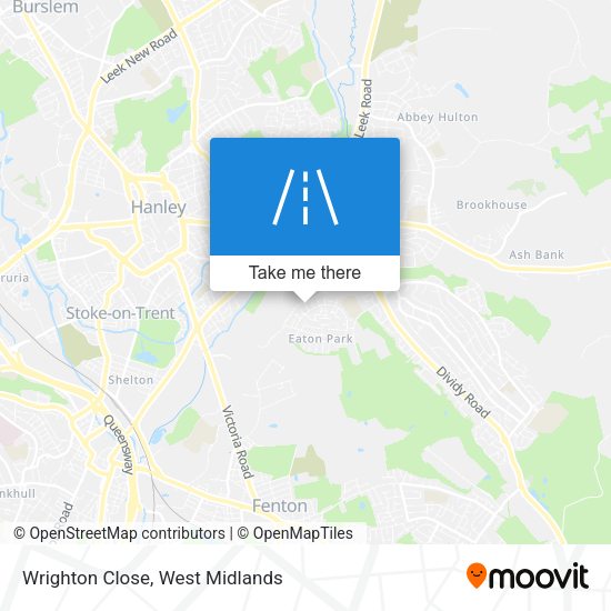 Wrighton Close map