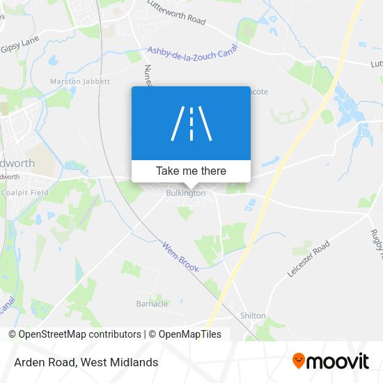 Arden Road map