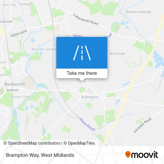 Brampton Way map