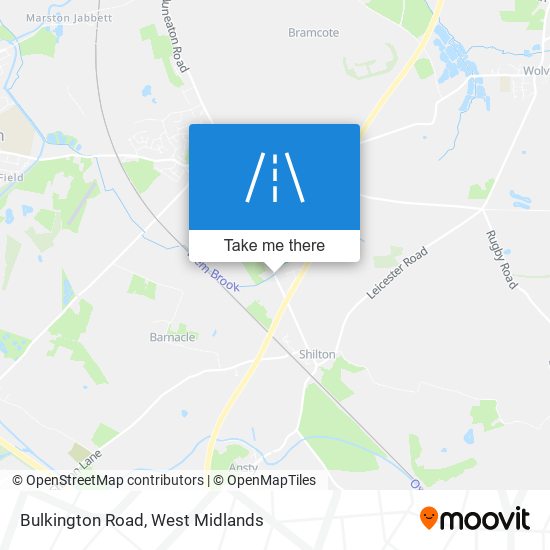 Bulkington Road map