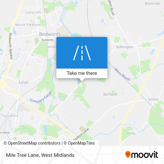 Mile Tree Lane map