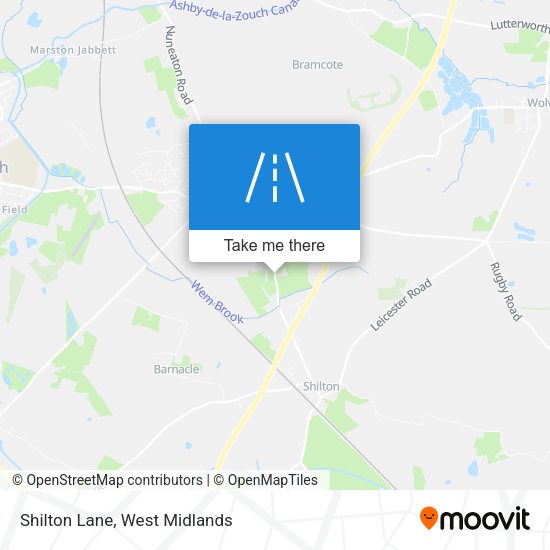Shilton Lane map