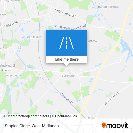 Staples Close map