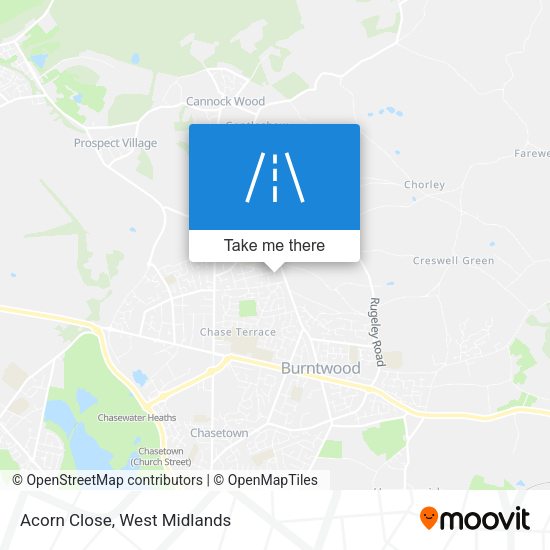 Acorn Close map