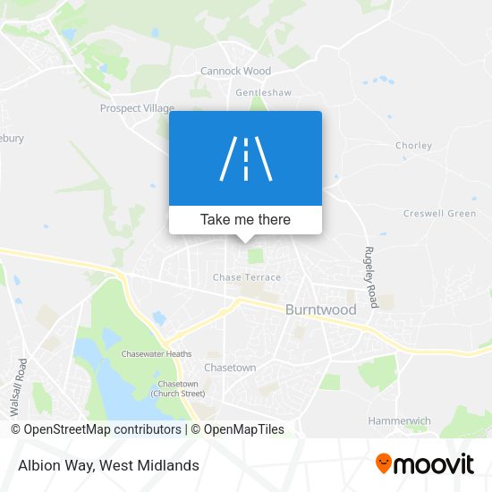 Albion Way map