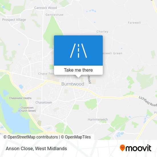 Anson Close map