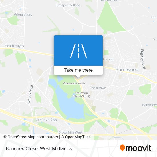 Benches Close map