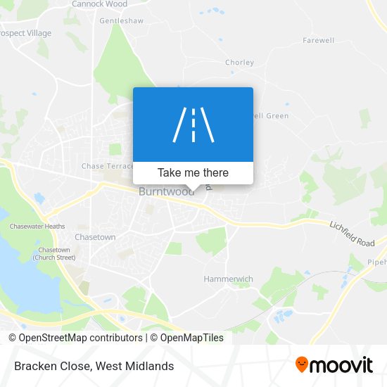 Bracken Close map
