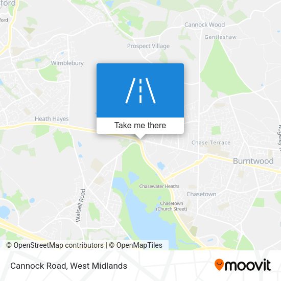 Cannock Road map