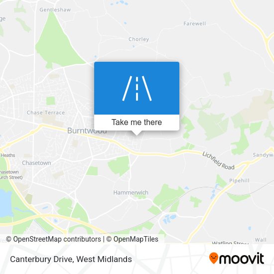 Canterbury Drive map