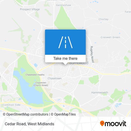 Cedar Road map