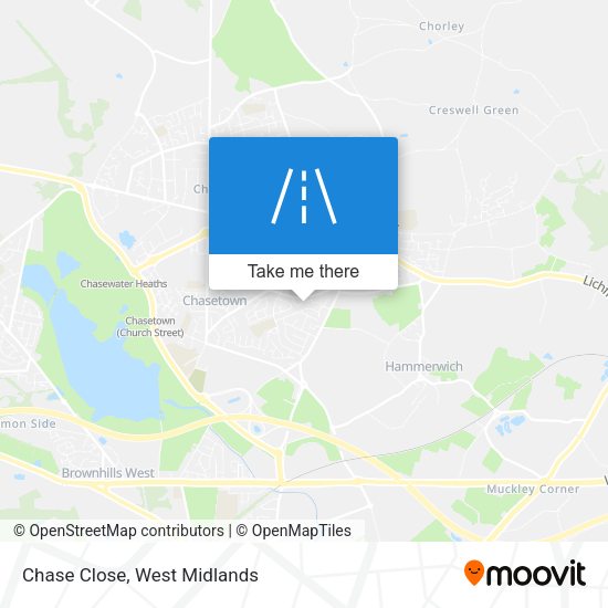Chase Close map