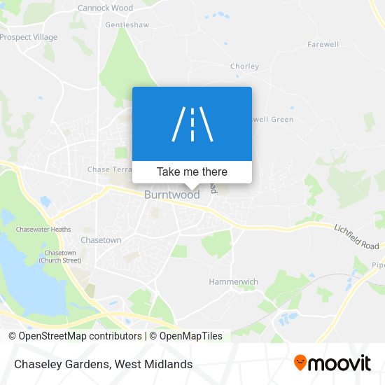 Chaseley Gardens map
