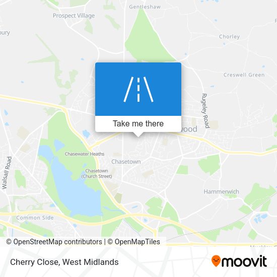 Cherry Close map