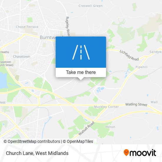 Church Lane map