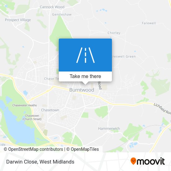 Darwin Close map