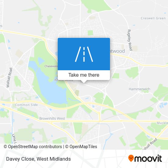 Davey Close map
