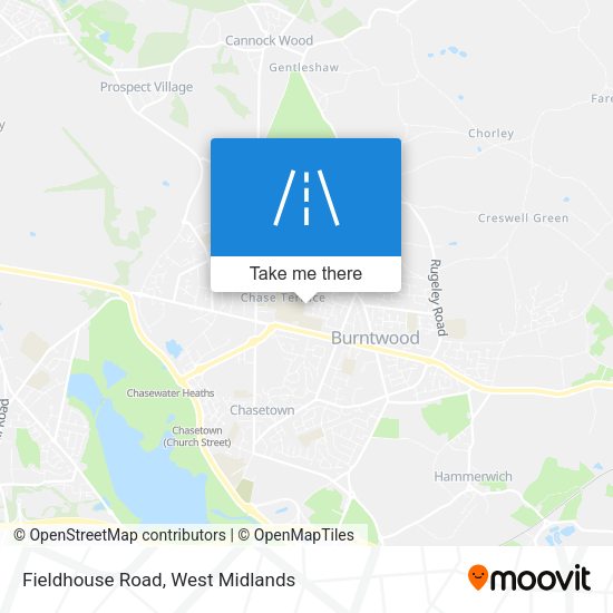 Fieldhouse Road map