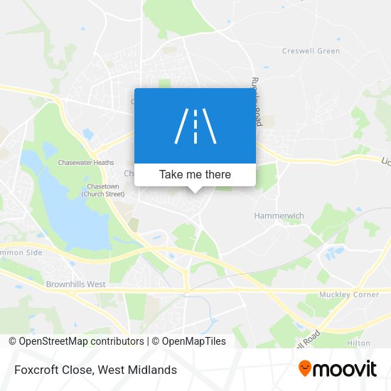 Foxcroft Close map
