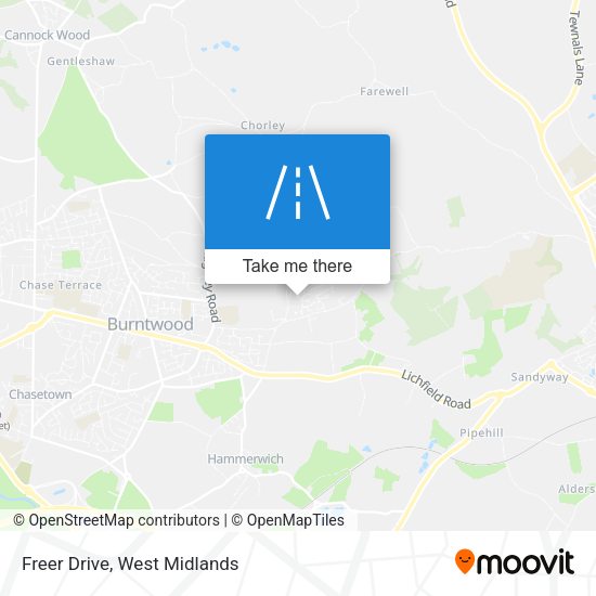 Freer Drive map