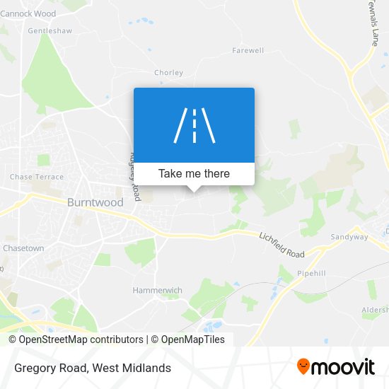 Gregory Road map
