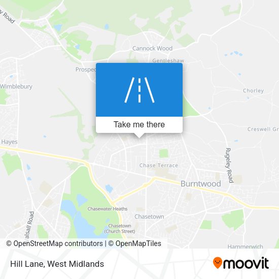 Hill Lane map