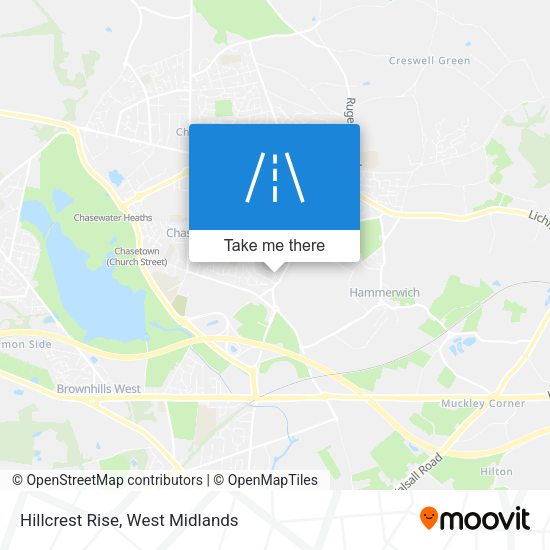 Hillcrest Rise map
