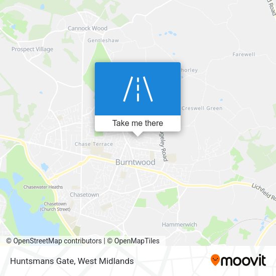 Huntsmans Gate map
