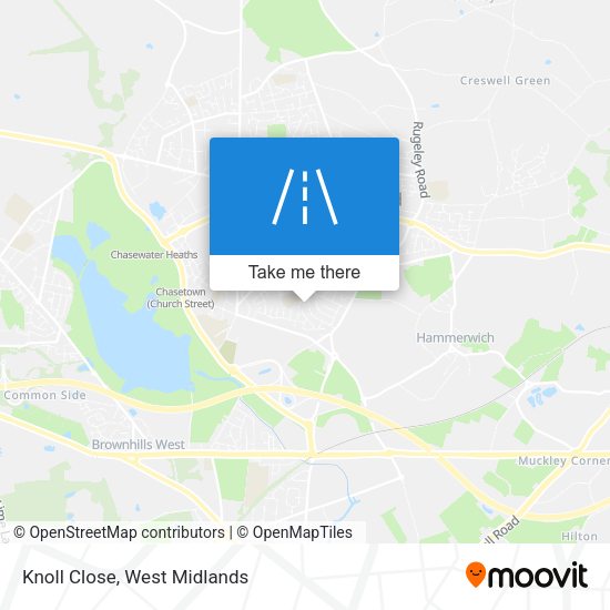 Knoll Close map