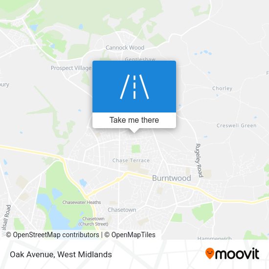 Oak Avenue map