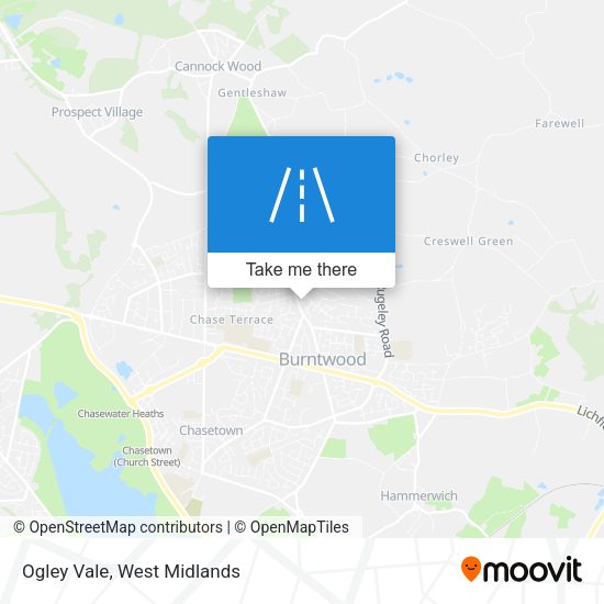 Ogley Vale map