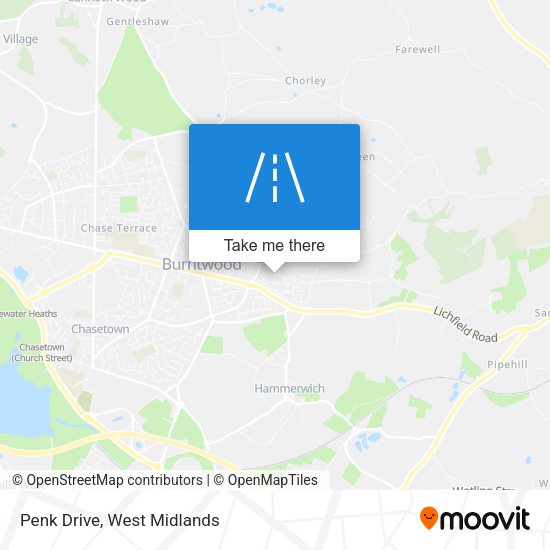 Penk Drive map