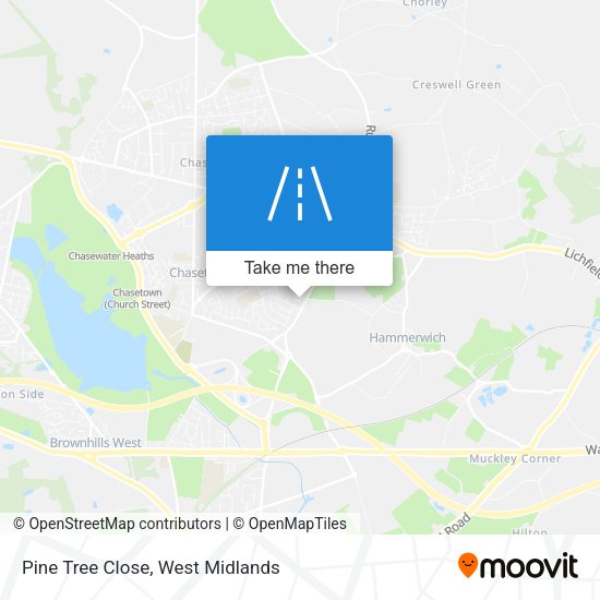 Pine Tree Close map