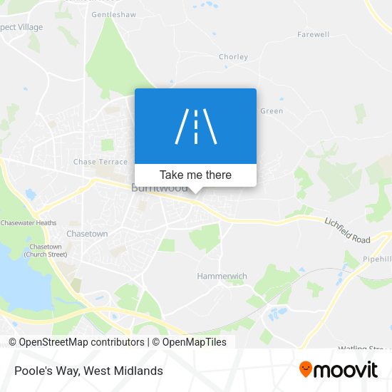 Poole's Way map