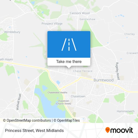 Princess Street map