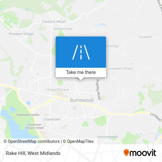 Rake Hill map