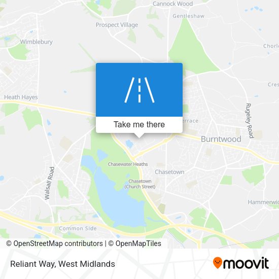 Reliant Way map
