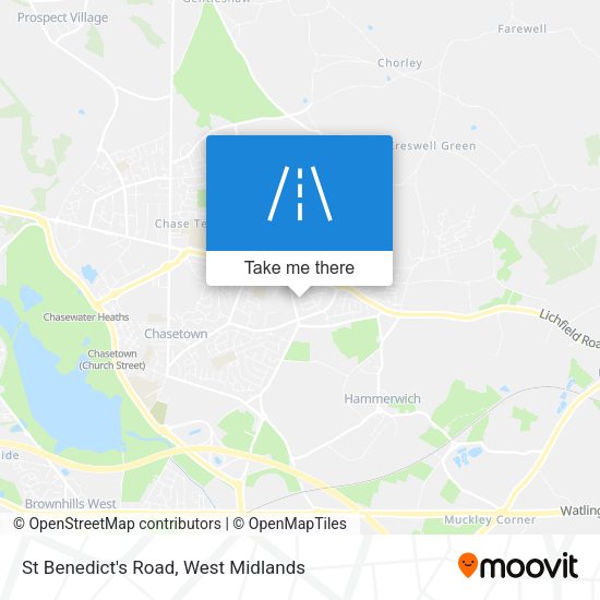 St Benedict's Road map