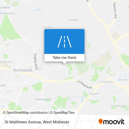 St Matthews Avenue map