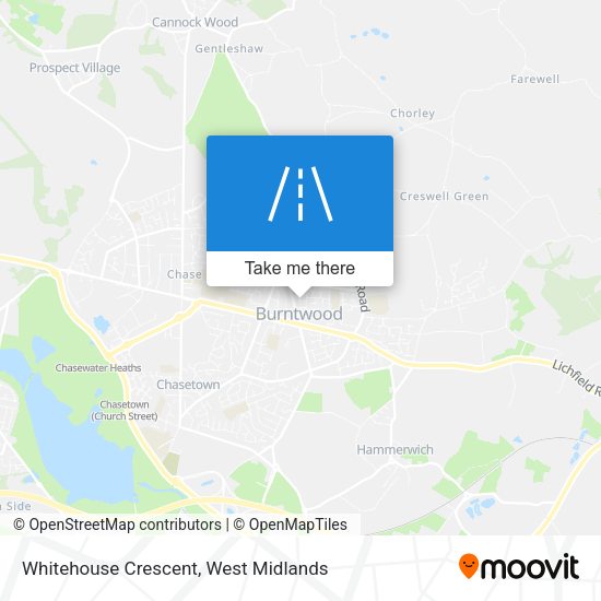 Whitehouse Crescent map
