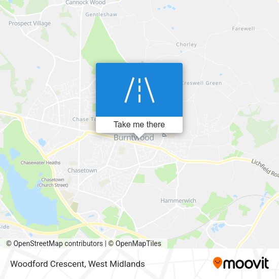 Woodford Crescent map