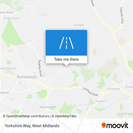 Yorkshire Way map
