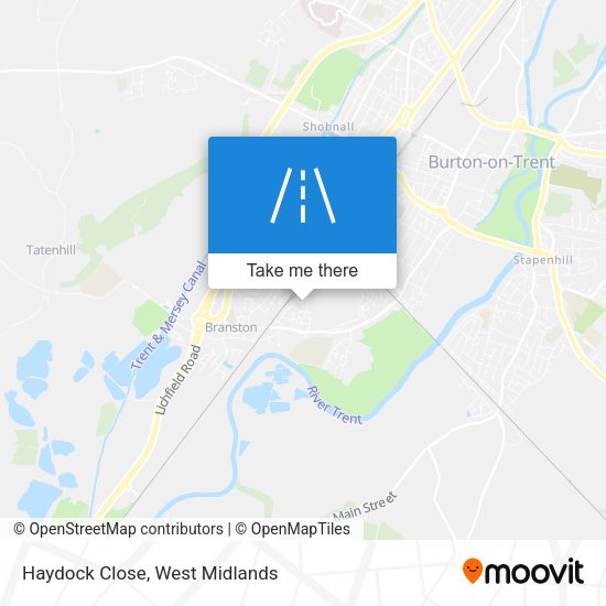 Haydock Close map