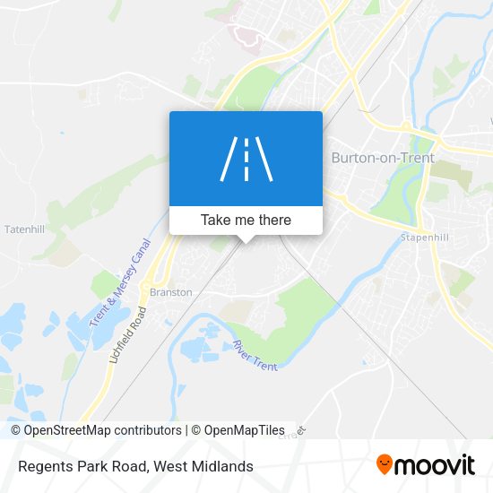 Regents Park Road map