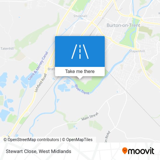 Stewart Close map