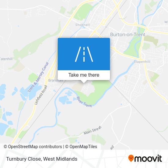 Turnbury Close map