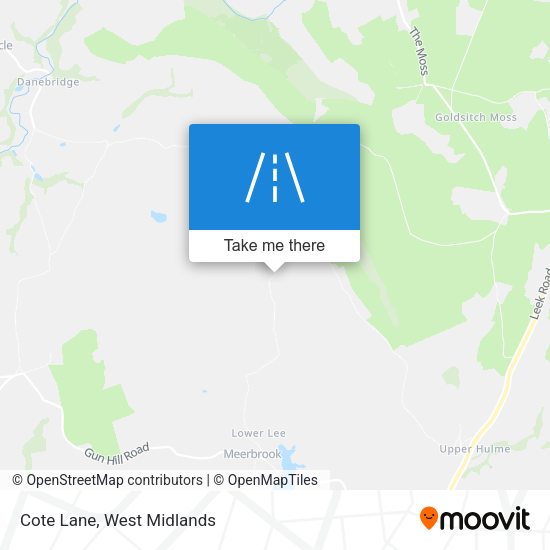 Cote Lane map